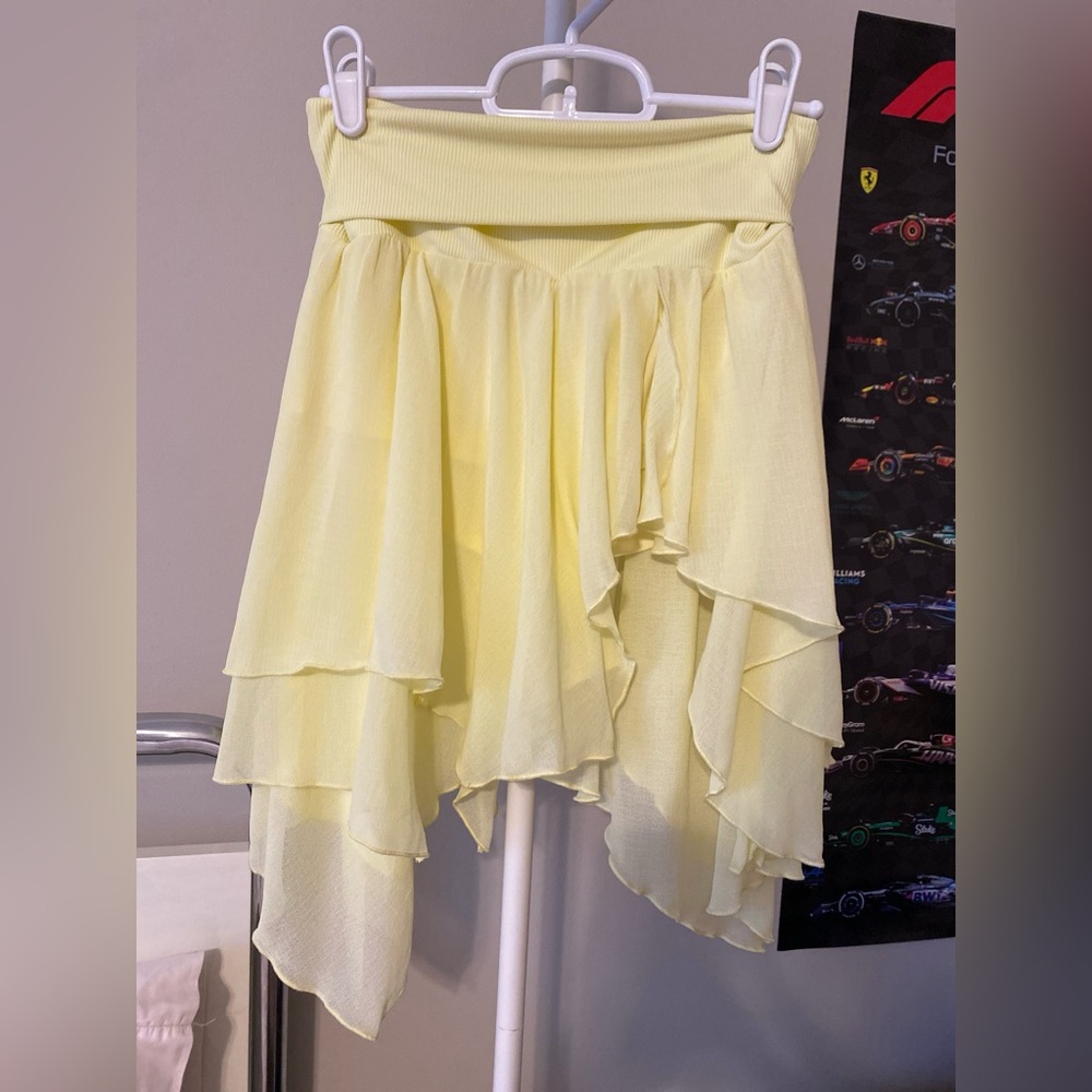 ‼️SOLD‼️ Kimchi Blue Asymmetrical Yellow Skort